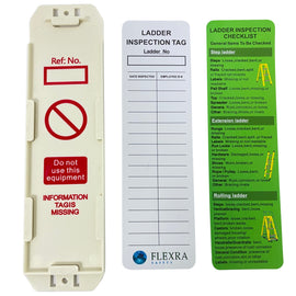 Ladder inspection tag kit (10 holders, 10 inserts & 1 pen)