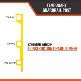 Temporary Guardrail Post