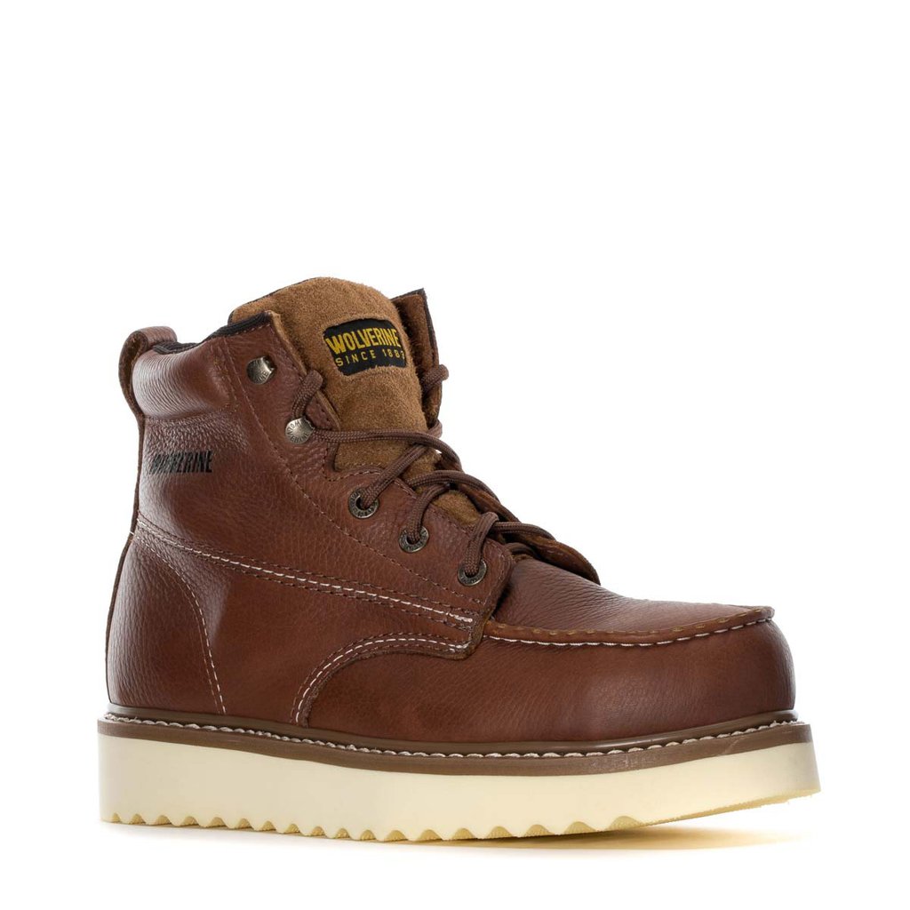 Wolverine 6'' Moc-Toe Steel Toe Wedge Work Boot