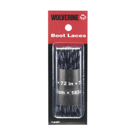 Wolverine 72" Black Laces (12 Pair Pack)