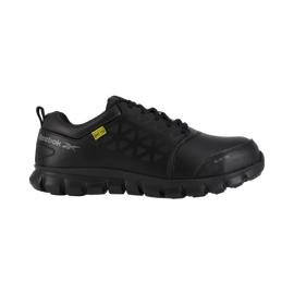Women's Athletic Work Shoe with CushGuard Internal Met Guard - Black